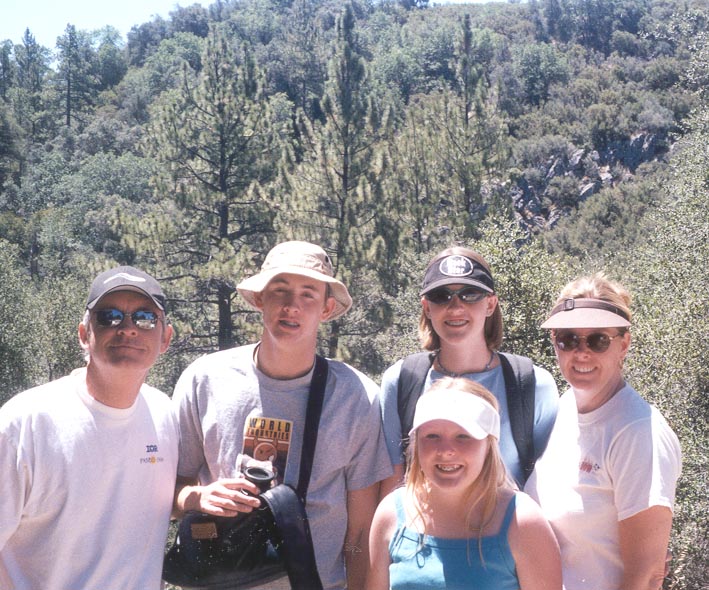 Randy, Ryan, Kelly and Nancy Crim with Tiffany McDaniel