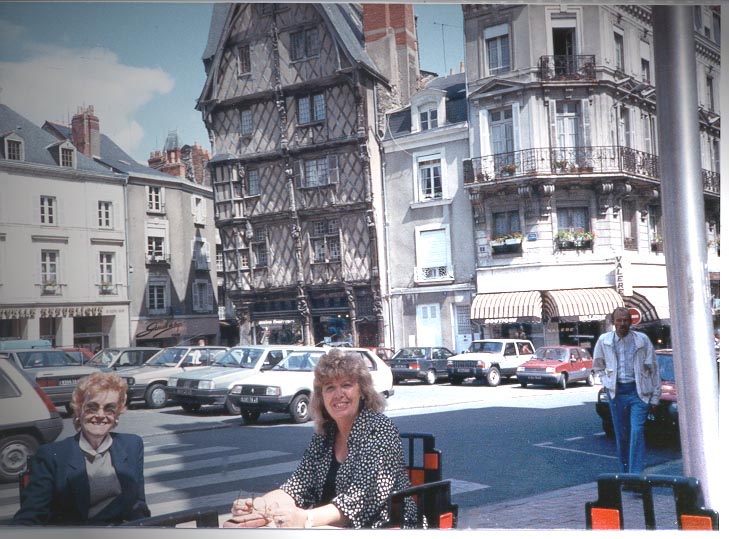 Mom in Angers, France 1989