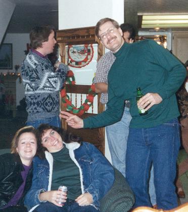 Sharron, Jenifer and Bill (with Mark in the background) 19??