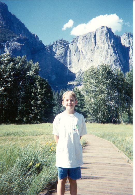 John, Deb and I  camped at Yosemite in August 1993