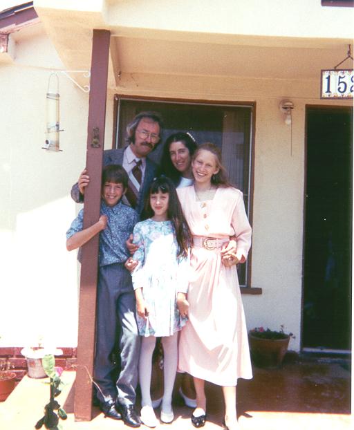 Rollie (John's God Father), Sue, Suzannah, Jeremiah and Rebekkah Crim (Suzannah's Graduation from St. M. M.)