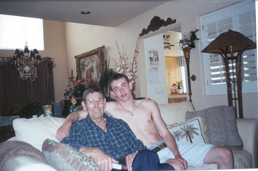 Dad (Grandpa) and Ryan - April 2001
